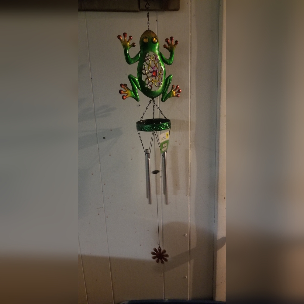 Colorful Frog Wind Chime